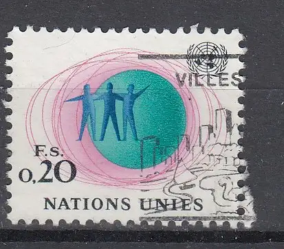 Vereinte Nationen Genf  Nr 3 Gestempelt (Posten)