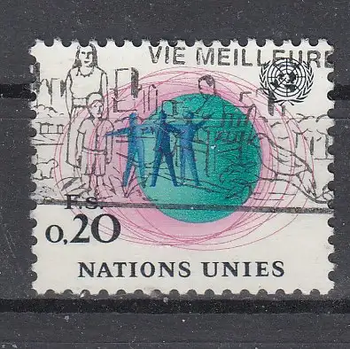 Vereinte Nationen Genf  Nr 3 Gestempelt (Posten)