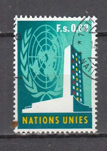 Vereinte Nationen Genf  Nr 12 Gestempelt (Posten)