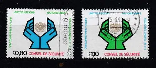 Vereinte Nationen Genf  Nr 66/67 Gestempelt (Posten)