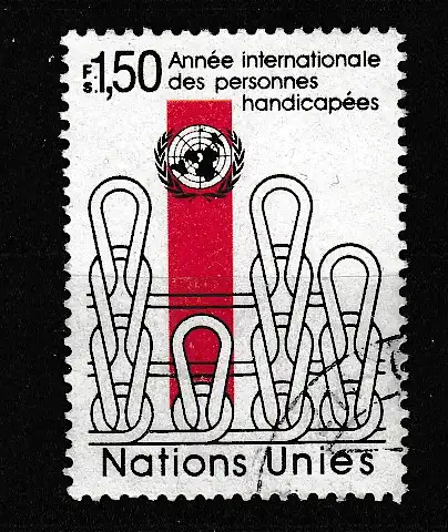 Vereinte Nationen Genf  Nr 98 Gestempelt (Posten)