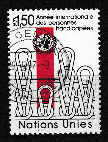 Vereinte Nationen Genf  Nr 98 Gestempelt (Posten)