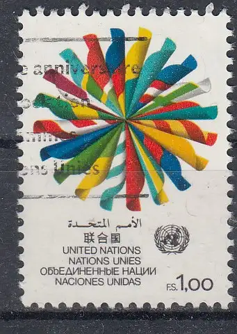 Vereinte Nationen Genf  Nr 104 Gestempelt (Posten)