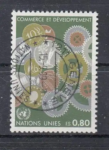 Vereinte Nationen Genf  Nr 115 Gestempelt (Posten)