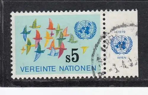 Vereinte Nationen Wien  Nr 4 Gestempelt (Posten)