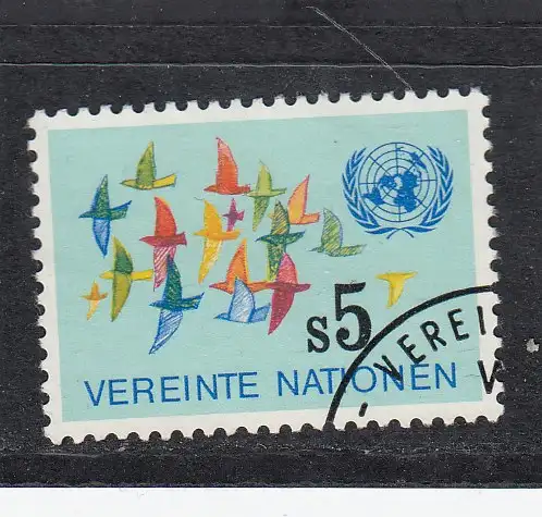 Vereinte Nationen Wien  Nr 4 Gestempelt (Posten)
