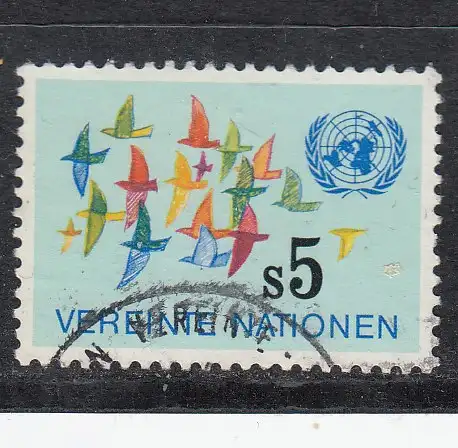 Vereinte Nationen Wien  Nr 4 Gestempelt (Posten)