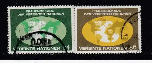 Vereinte Nationen Wien  Nr 9/10 Gestempelt (Posten)