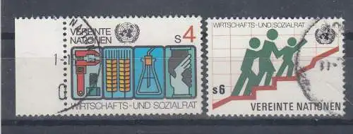 Vereinte Nationen Wien  Nr 14/15 Gestempelt (Posten)