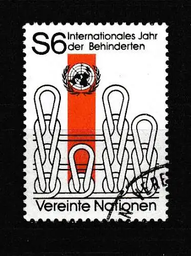 Vereinte Nationen Wien  Nr 18 Gestempelt (Posten)