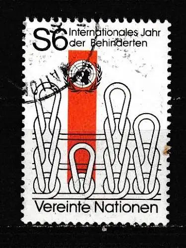 Vereinte Nationen Wien  Nr 18 Gestempelt (Posten)