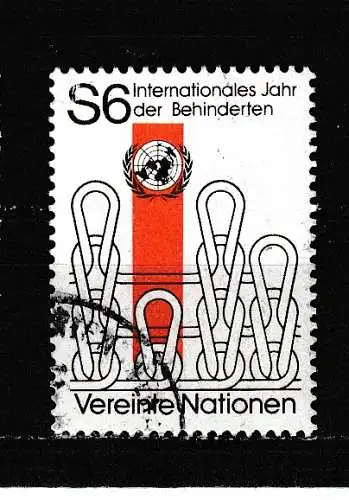 Vereinte Nationen Wien  Nr 18 Gestempelt (Posten)