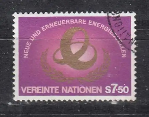 Vereinte Nationen Wien  Nr 20 Gestempelt (Posten)