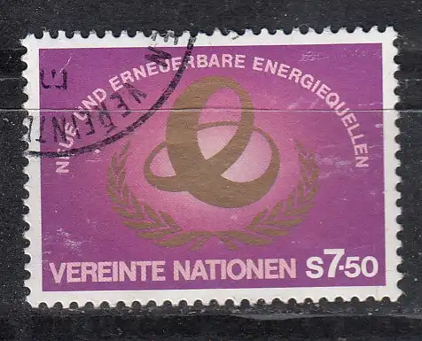 Vereinte Nationen Wien  Nr 20 Gestempelt (Posten)