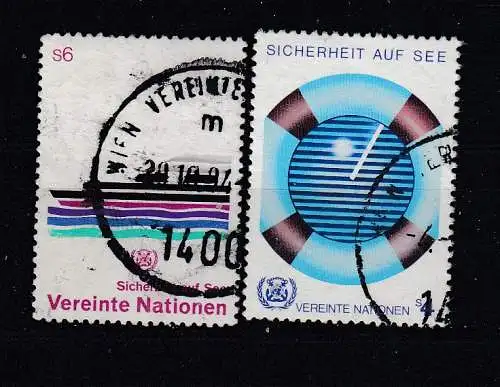 Vereinte Nationen Wien  Nr 30/31 Gestempelt (Posten)
