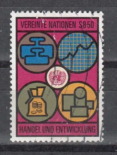 Vereinte Nationen Wien  Nr 35 Gestempelt (Posten)