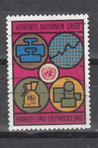 Vereinte Nationen Wien  Nr 35 Gestempelt (Posten)