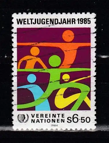 Vereinte Nationen Wien  Nr 46 Gestempelt (Posten)