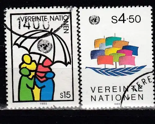 Vereinte Nationen Wien  Nr 49/50 Gestempelt (Posten)