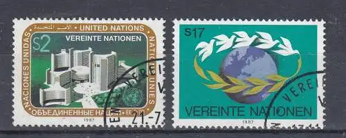 Vereinte Nationen Wien  Nr 73/74 Gestempelt (Posten)