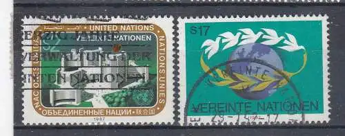 Vereinte Nationen Wien  Nr 73/74 Gestempelt (Posten)