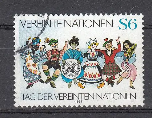 Vereinte Nationen Wien  Nr 76 Gestempelt (Posten)