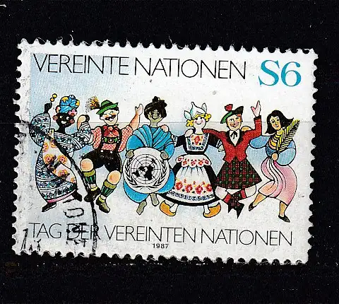 Vereinte Nationen Wien  Nr 76 Gestempelt (Posten)