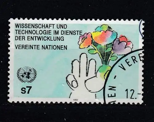 Vereinte Nationen Wien  Nr 136 Gestempelt (Posten)