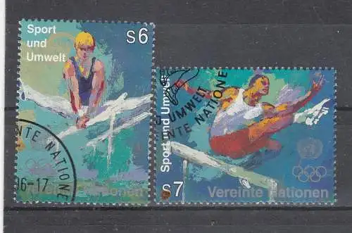 Vereinte Nationen Wien  Nr 214/15 Gestempelt (Posten)