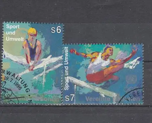 Vereinte Nationen Wien  Nr 214/15 Gestempelt (Posten)
