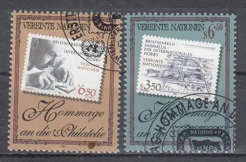 Vereinte Nationen Wien  Nr 236/37 Gestempelt (Posten)