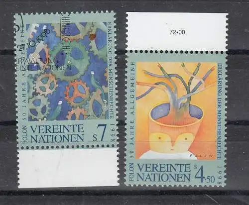 Vereinte Nationen Wien  Nr 268/69 Gestempelt (Posten)