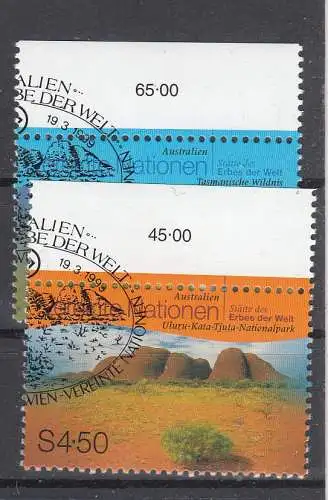 Vereinte Nationen Wien  Nr 279/80 Gestempelt (Posten)