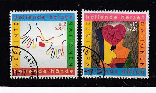 Vereinte Nationen Wien  Nr 331/32 Gestempelt (Posten)