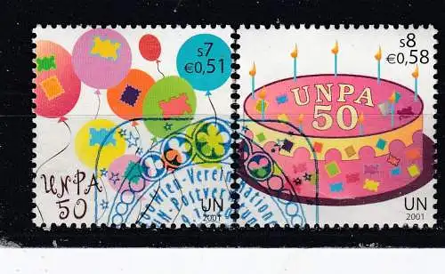 Vereinte Nationen Wien  Nr 342/43 Gestempelt (Posten)