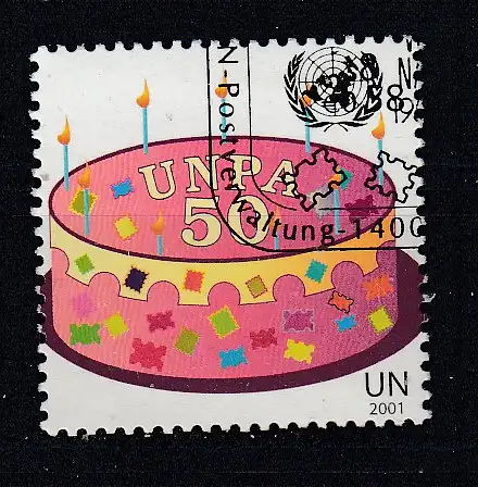 Vereinte Nationen Wien  Nr 343 Gestempelt (Posten)