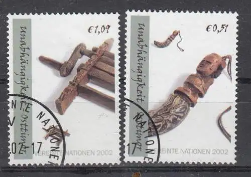 Vereinte Nationen Wien  Nr 361/62 Gestempelt (Posten)