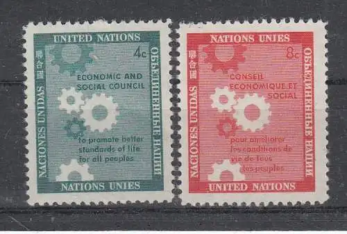 UNO New York  Nr 72/73 Postfrisch / **