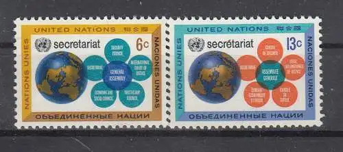 UNO New York  Nr 196/97 Postfrisch / **