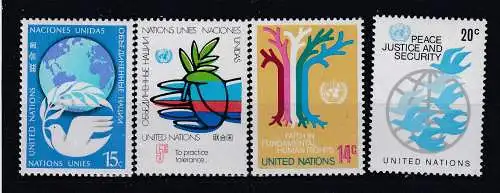 UNO New York  Nr 328/31 Postfrisch / **
