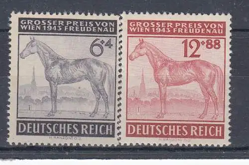 Deutsches Reich  Nr 857/58 Postfrisch / **
