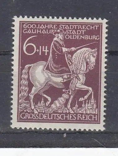Deutsches Reich  Nr 907 Postfrisch / **
