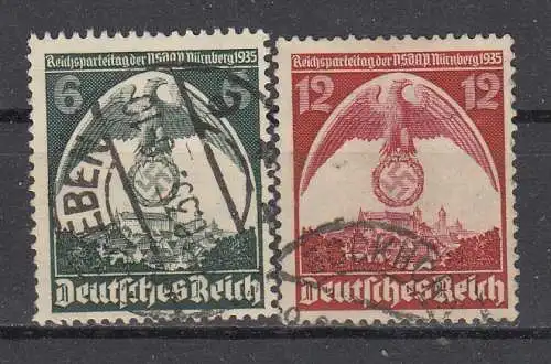 Deutsches Reich  Nr 586/87 Gestempelt (Posten)