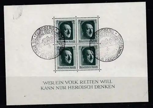 Deutsches Reich  Nr Block 7 Gestempelt (Posten)