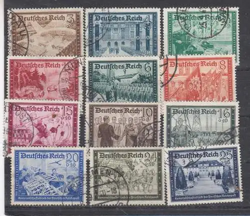 Deutsches Reich  Nr 702/13 Gestempelt (Posten)