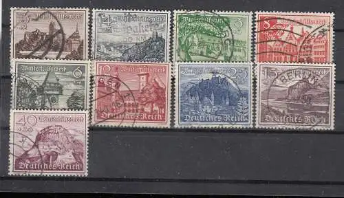 Deutsches Reich  Nr 730/38 Gestempelt (Posten)