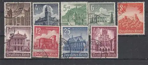 Deutsches Reich  Nr 751/59 Gestempelt (Posten)
