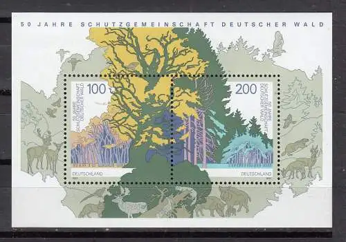 Bundesrep. Deutschland  Nr Block 38 Postfrisch / **
