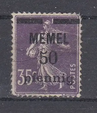 Memelgebiet  Nr 23 Falz / Gummimängel / *