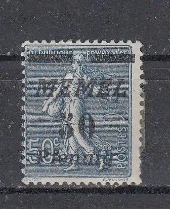 Memelgebiet  Nr 61 Falz / Gummimängel / *